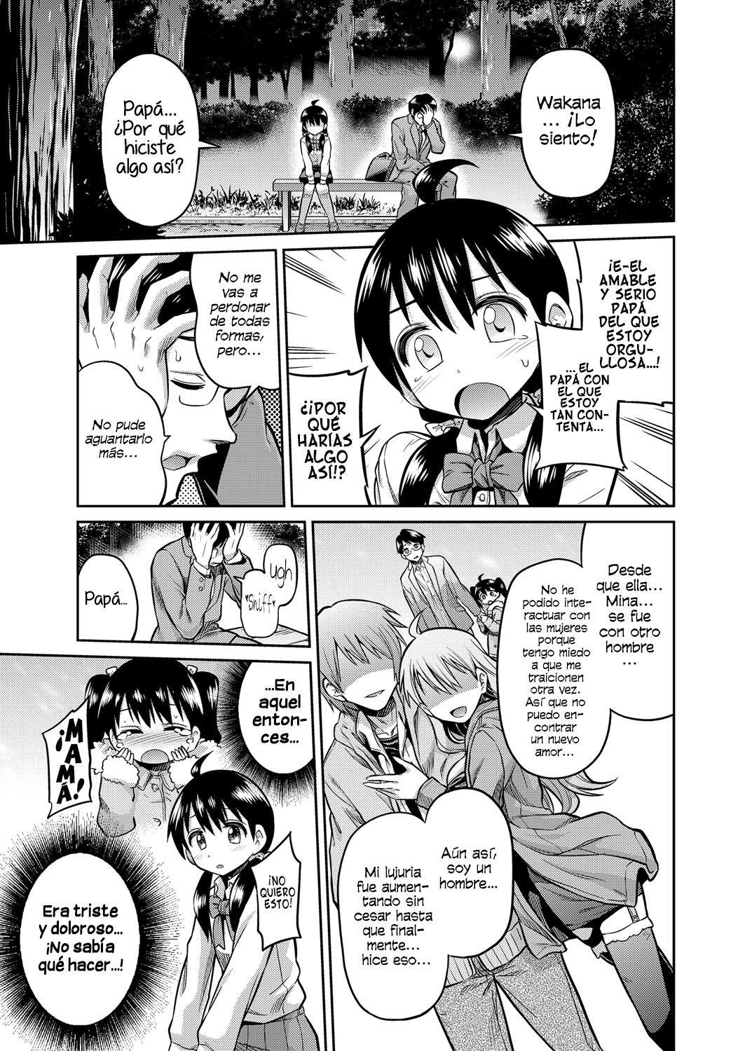 Kinshinsoukan no Yoru - Chichi to Musume ga Kouen de... | Noche de Incesto  - Padre e hija en el parque... - Page 3 - HentaiEra