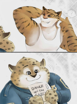 Clawhauser : Tiger dance class