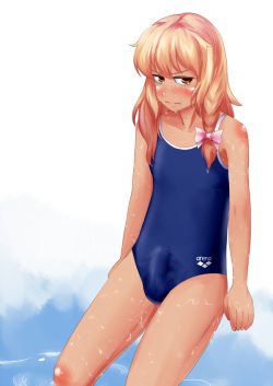 Boys in One-Piece Swimsuits